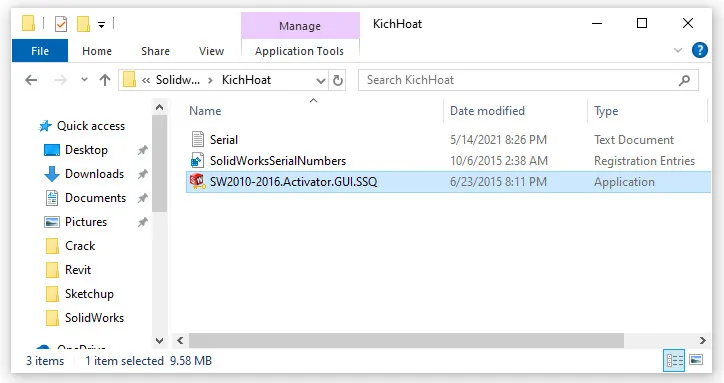 Cài Đặt & Kích Hoạt SolidWorks 2014 Crack AN TOÀN & KHÔNG VIRUS 8 Chạy file kích hoạt