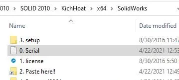 kichhoat x64 solidworks 0 serial
