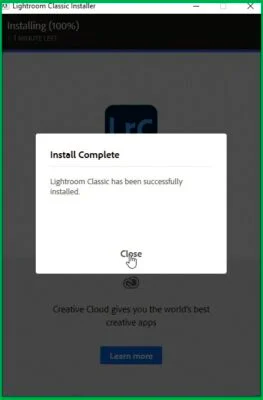 Giới thiệu Lightroom 2022 - Hướng Dẫn Sử Dụng Cho Người Mới Bắt Đầu 8 Hoàn tất cài đặt