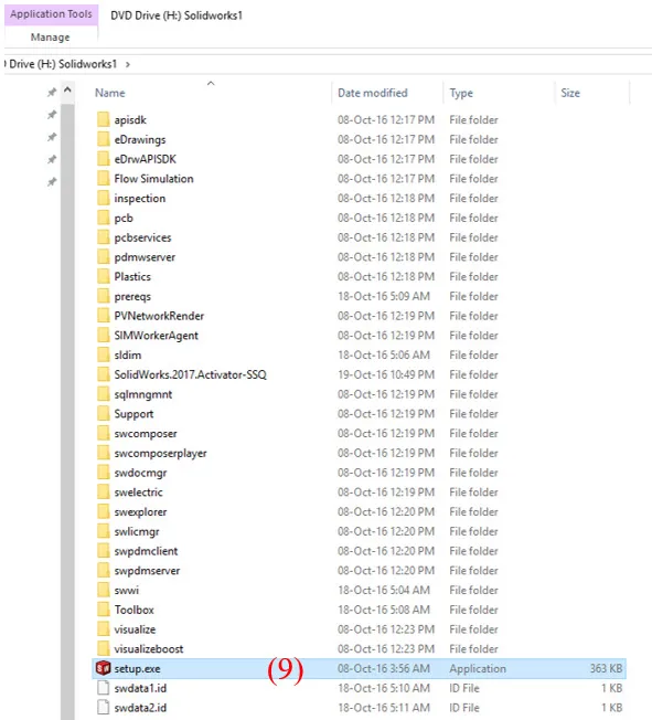 SolidWorks 2017 - Cách Cài Đặt Và Tối Ưu Hóa Dễ Dàng 9 Tệp tin setup.exe