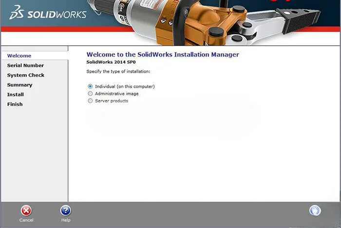 Cài Đặt & Kích Hoạt SolidWorks 2014 Crack AN TOÀN & KHÔNG VIRUS 3 Chọn loại cài đặt