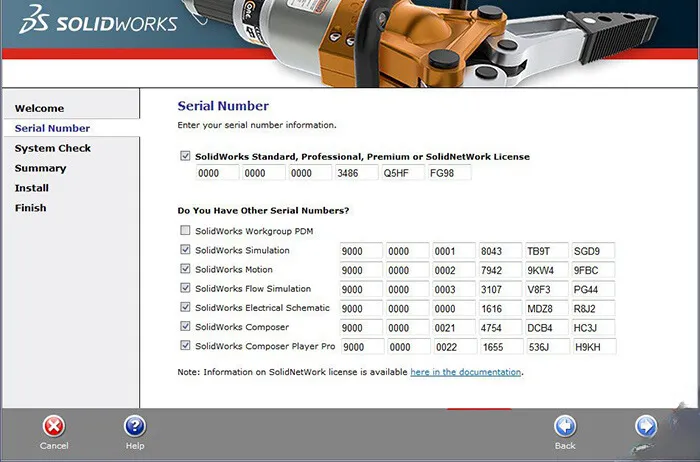 Cài Đặt & Kích Hoạt SolidWorks 2014 Crack AN TOÀN & KHÔNG VIRUS 4 Nhập key bản quyền