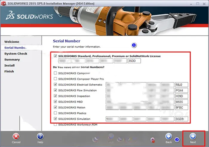 SolidWorks 2015 - Tự Học Cài Đặt Crack Chi Tiết, Nhanh Chóng 3 nhấn Next