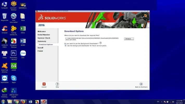 Solidworks 2016 Full Crack - Hướng dẫn cài đặt đơn giản 7 Chọn địa điểm cài đặt