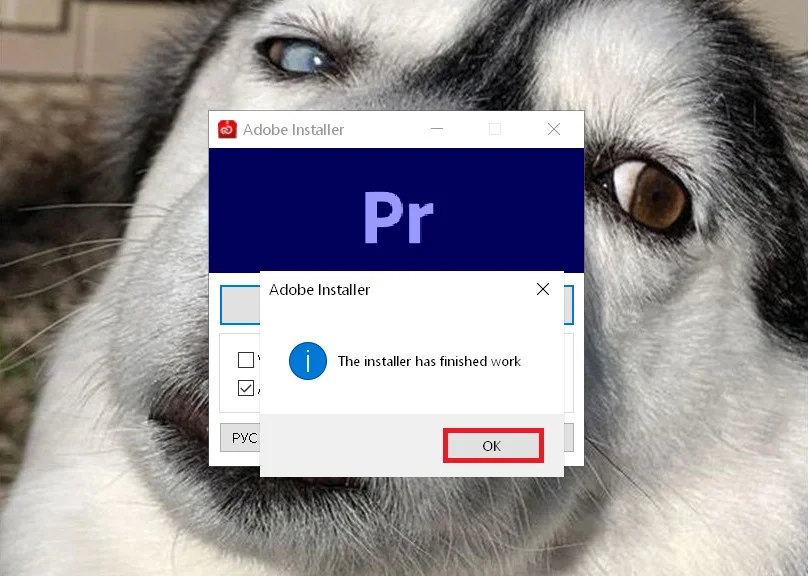 Adobe Premiere Pro 2023 Crack - Phiên bản miễn phí dành cho mọi người dùng 6 nhấn OK để kết thúc quá trình cài đặt