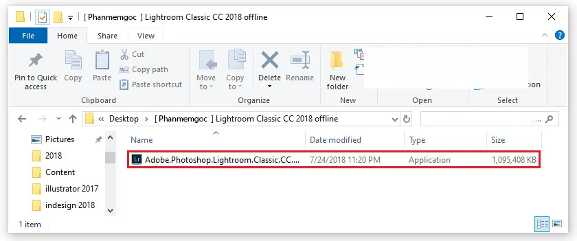 Lightroom 2018 Full Crack MIỄN PHÍ | Tải NHANH CHÓNG, DỄ DÀNG 2 Giải nén và chạy file cài đặt