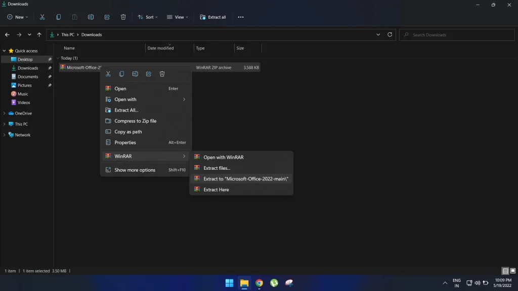 Tải Office 2022 Full Crack - Sử Dụng Miễn Phí Trọn Đời 3 Giải nén tệp zip