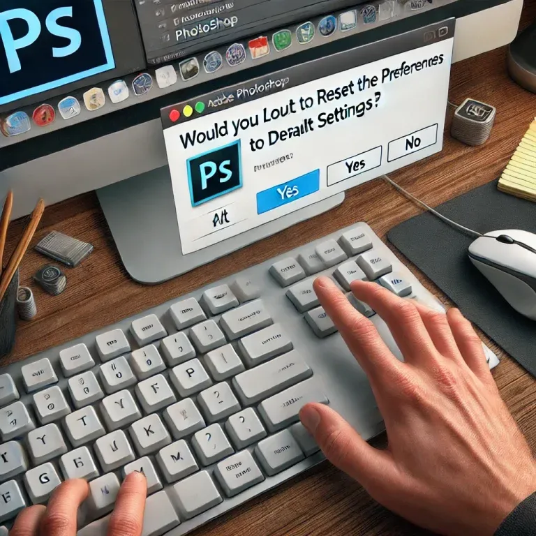 Khắc phục tình trạng Photoshop bị đơ lag khi đang sử dụng 3 Ấn "Yes" để tiến hành reset về cài đặt mặc định