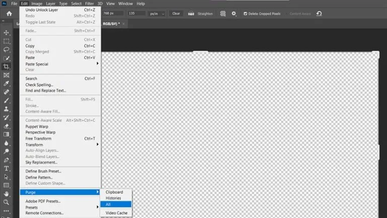 6+ Cách khắc phục lỗi Photoshop tự thoát đơn giản 4 Xóa bộ nhớ Cache