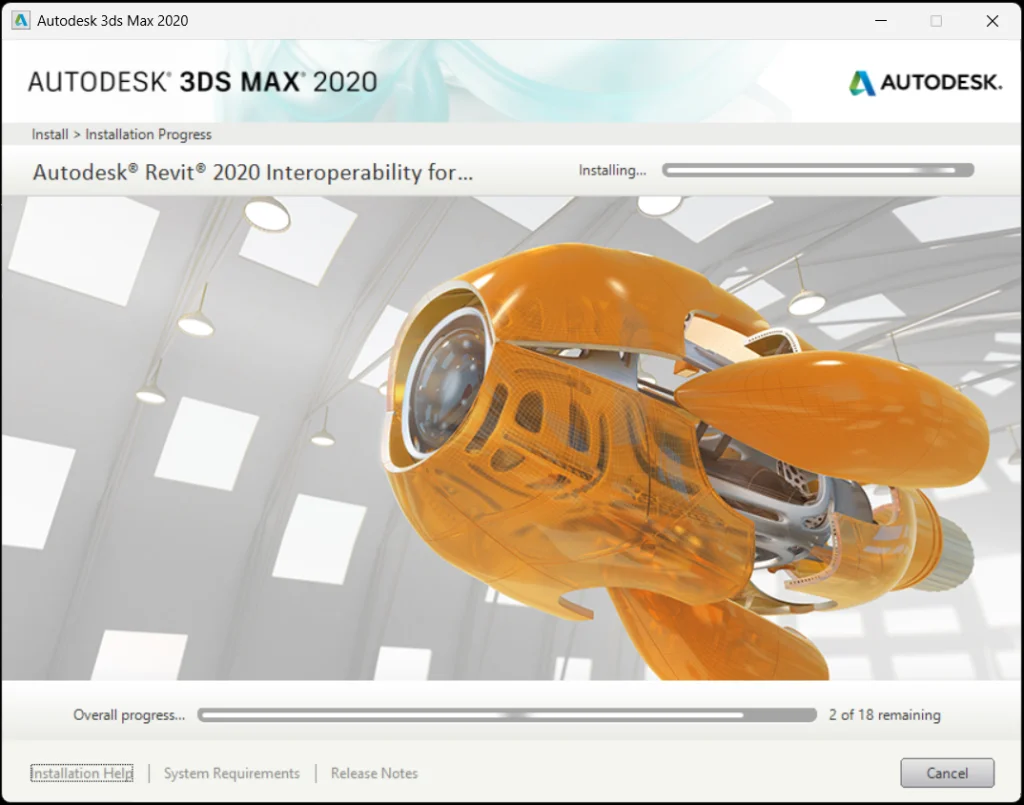 Đợi cài đặt hoàn tất