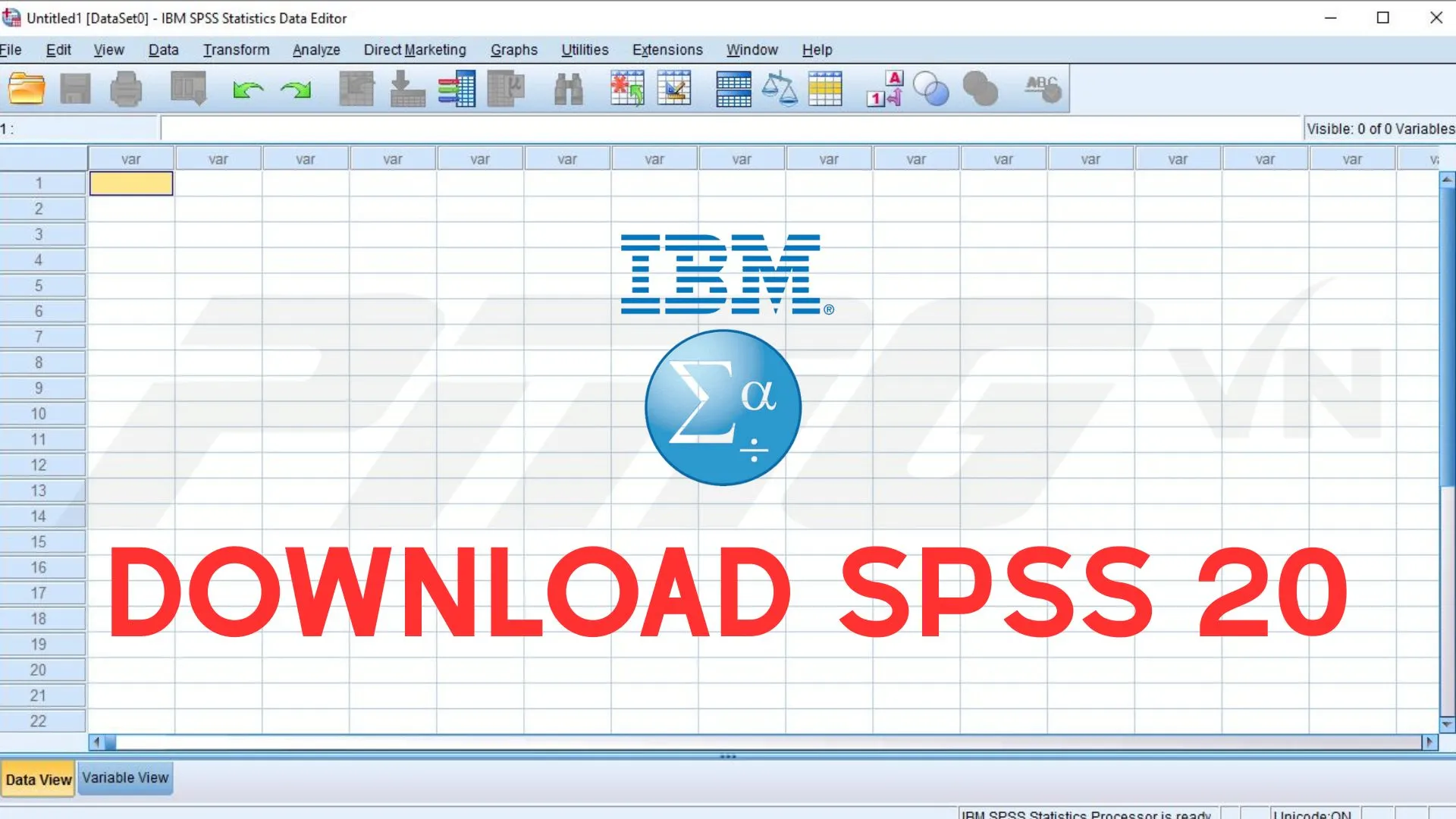 Download SPSS 20