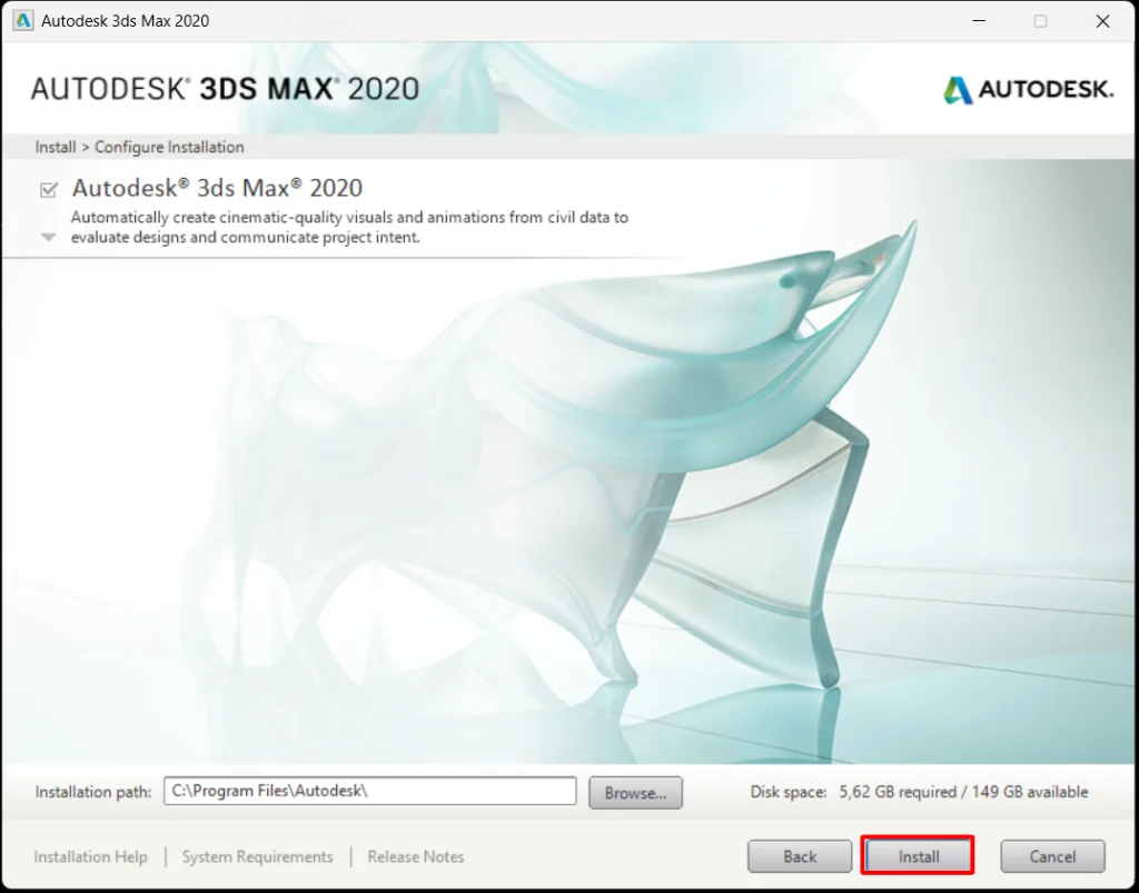 Tiếp tục chọn install